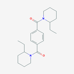 molecular formula C22H32N2O2 B3845477 1,1'-(1,4-phenylenedicarbonyl)bis(2-ethylpiperidine) 