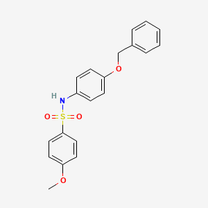molecular formula C20H19NO4S B3845486 N-[4-(benzyloxy)phenyl]-4-methoxybenzenesulfonamide 