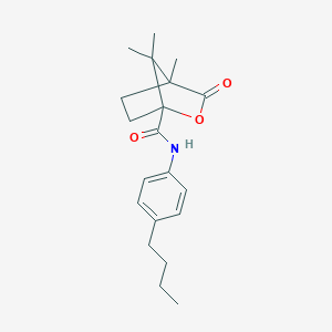 N-(4-butylphenyl)-4,7,7-trimethyl-3-oxo-2-oxabicyclo[2.2.1]heptane-1-carboxamide