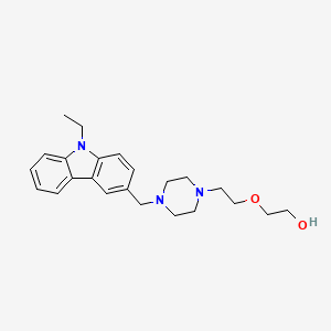 2-(2-{4-[(9-ethyl-9H-carbazol-3-yl)methyl]-1-piperazinyl}ethoxy)ethanol