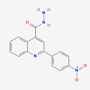 molecular formula C16H12N4O3 B3845537 2-(4-nitrophenyl)-4-quinolinecarbohydrazide 