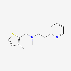 molecular formula C14H18N2S B3845545 N-methyl-N-[(3-methyl-2-thienyl)methyl]-2-(2-pyridinyl)ethanamine 