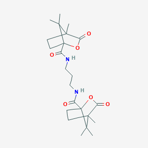 4,7,7-trimethyl-3-oxo-N-(3-{[(4,7,7-trimethyl-3-oxo-2-oxabicyclo[2.2.1]hept-1-yl)carbonyl]amino}propyl)-2-oxabicyclo[2.2.1]heptane-1-carboxamide