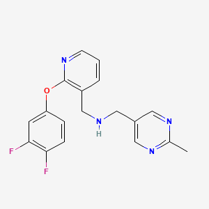 1-[2-(3,4-difluorophenoxy)-3-pyridinyl]-N-[(2-methyl-5-pyrimidinyl)methyl]methanamine