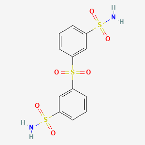 molecular formula C12H12N2O6S3 B3845576 3,3'-sulfonyldibenzenesulfonamide 