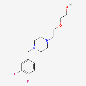 molecular formula C15H22F2N2O2 B3845587 2-{2-[4-(3,4-difluorobenzyl)-1-piperazinyl]ethoxy}ethanol 