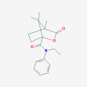 N-ethyl-4,7,7-trimethyl-3-oxo-N-phenyl-2-oxabicyclo[2.2.1]heptane-1-carboxamide