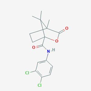 N-(3,4-dichlorophenyl)-4,7,7-trimethyl-3-oxo-2-oxabicyclo[2.2.1]heptane-1-carboxamide