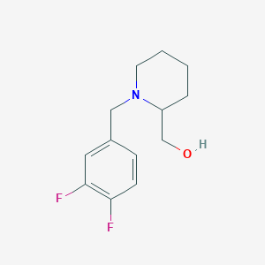molecular formula C13H17F2NO B3845674 [1-(3,4-difluorobenzyl)-2-piperidinyl]methanol 