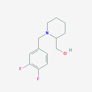 [1-(3,4-difluorobenzyl)-2-piperidinyl]methanol