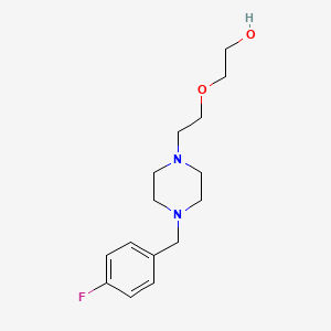 molecular formula C15H23FN2O2 B3845681 2-{2-[4-(4-fluorobenzyl)-1-piperazinyl]ethoxy}ethanol 