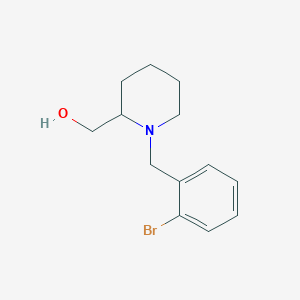 molecular formula C13H18BrNO B3845686 [1-(2-bromobenzyl)-2-piperidinyl]methanol 