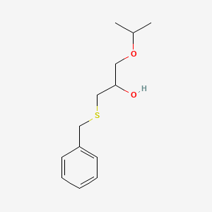 molecular formula C13H20O2S B3845689 1-(benzylthio)-3-isopropoxy-2-propanol 