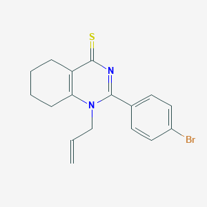 molecular formula C17H17BrN2S B384569 1-allyl-2-(4-bromophenyl)-5,6,7,8-tetrahydro-4(1H)-quinazolinethione CAS No. 618396-51-3