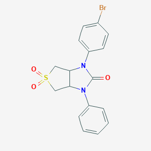 molecular formula C17H15BrN2O3S B384570 1-(4-bromophenyl)-3-phenyltetrahydro-1H-thieno[3,4-d]imidazol-2(3H)-one 5,5-dioxide 