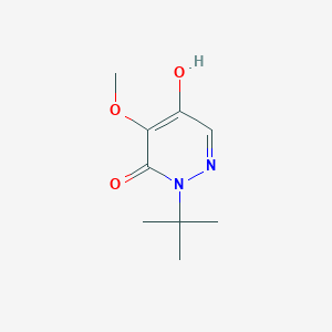 molecular formula C9H14N2O3 B3845700 2-tert-butyl-5-hydroxy-4-methoxy-3(2H)-pyridazinone 