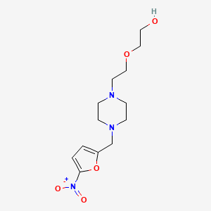 molecular formula C13H21N3O5 B3845719 2-(2-{4-[(5-nitro-2-furyl)methyl]-1-piperazinyl}ethoxy)ethanol 