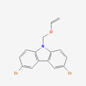 molecular formula C15H11Br2NO B3845724 3,6-dibromo-9-[(vinyloxy)methyl]-9H-carbazole 