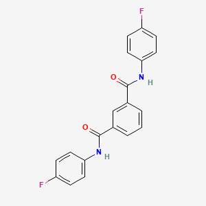 molecular formula C20H14F2N2O2 B3845743 N,N'-双(4-氟苯基)间苯二甲酰胺 