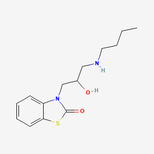 molecular formula C14H20N2O2S B3845746 3-[3-(butylamino)-2-hydroxypropyl]-1,3-benzothiazol-2(3H)-one 