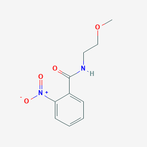 molecular formula C10H12N2O4 B3845749 N-(2-methoxyethyl)-2-nitrobenzamide 