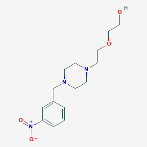 molecular formula C15H23N3O4 B3845764 2-{2-[4-(3-nitrobenzyl)-1-piperazinyl]ethoxy}ethanol 