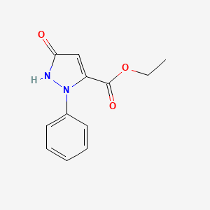 molecular formula C12H12N2O3 B3845767 ethyl 3-hydroxy-1-phenyl-1H-pyrazole-5-carboxylate 