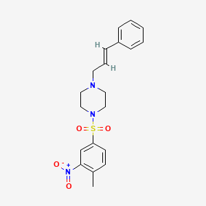 1-[(4-methyl-3-nitrophenyl)sulfonyl]-4-(3-phenyl-2-propen-1-yl)piperazine