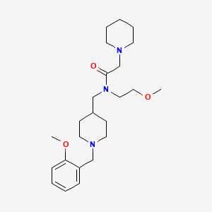 N-{[1-(2-methoxybenzyl)-4-piperidinyl]methyl}-N-(2-methoxyethyl)-2-(1-piperidinyl)acetamide