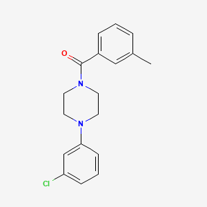 1-(3-chlorophenyl)-4-(3-methylbenzoyl)piperazine