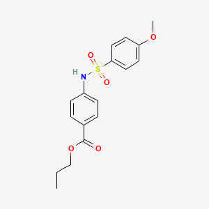 propyl 4-{[(4-methoxyphenyl)sulfonyl]amino}benzoate