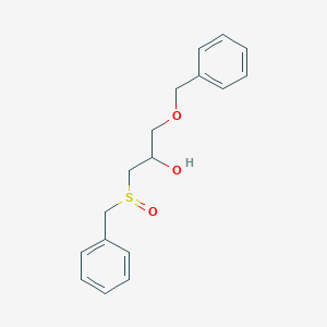 molecular formula C17H20O3S B3845991 1-(benzyloxy)-3-(benzylsulfinyl)-2-propanol 