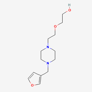 molecular formula C13H22N2O3 B3846022 2-{2-[4-(3-furylmethyl)-1-piperazinyl]ethoxy}ethanol 