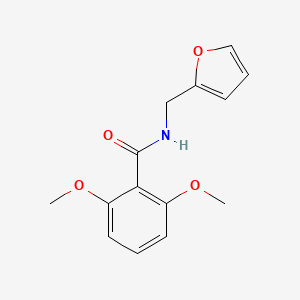 molecular formula C14H15NO4 B3846037 N-(2-furylmethyl)-2,6-dimethoxybenzamide 