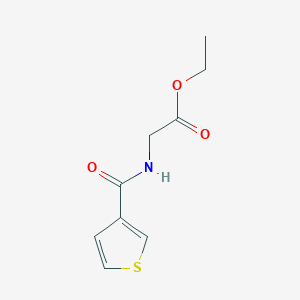 molecular formula C9H11NO3S B3846053 ethyl N-(3-thienylcarbonyl)glycinate 