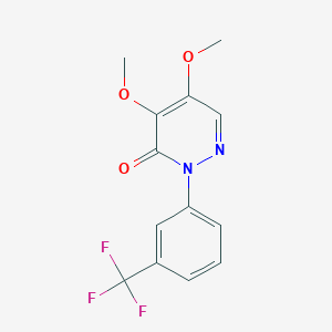4,5-dimethoxy-2-[3-(trifluoromethyl)phenyl]-3(2H)-pyridazinone