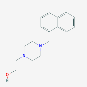 molecular formula C17H22N2O B3846078 2-[4-(1-naphthylmethyl)-1-piperazinyl]ethanol 
