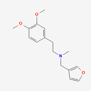 molecular formula C16H21NO3 B3846098 2-(3,4-dimethoxyphenyl)-N-(3-furylmethyl)-N-methylethanamine 