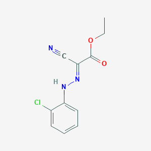 molecular formula C11H10ClN3O2 B3846122 ethyl [(2-chlorophenyl)hydrazono](cyano)acetate 