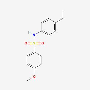 molecular formula C15H17NO3S B3846127 N-(4-ethylphenyl)-4-methoxybenzenesulfonamide 