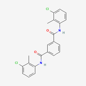 molecular formula C22H18Cl2N2O2 B3846131 N,N'-bis(3-chloro-2-methylphenyl)isophthalamide 