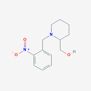 molecular formula C13H18N2O3 B3846135 [1-(2-nitrobenzyl)-2-piperidinyl]methanol 