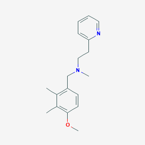 molecular formula C18H24N2O B3846163 (4-methoxy-2,3-dimethylbenzyl)methyl[2-(2-pyridinyl)ethyl]amine 