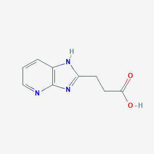 molecular formula C9H9N3O2 B038462 3-(1H-imidazo[4,5-b]pyridin-2-yl)propanoic acid CAS No. 123494-73-5