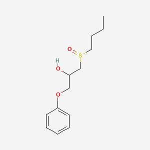 molecular formula C13H20O3S B3846228 1-(butylsulfinyl)-3-phenoxy-2-propanol 