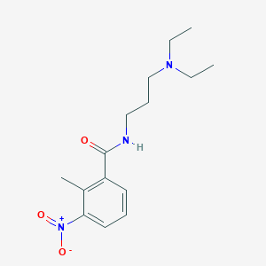 molecular formula C15H23N3O3 B3846232 N-[3-(diethylamino)propyl]-2-methyl-3-nitrobenzamide 