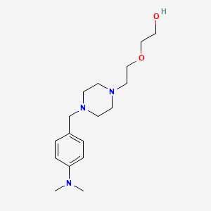 molecular formula C17H29N3O2 B3846244 2-(2-{4-[4-(dimethylamino)benzyl]-1-piperazinyl}ethoxy)ethanol 