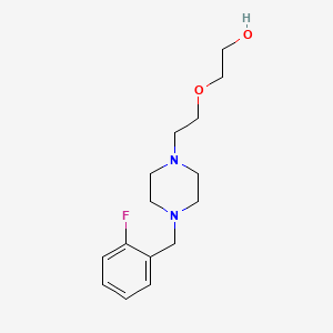 molecular formula C15H23FN2O2 B3846250 2-{2-[4-(2-fluorobenzyl)-1-piperazinyl]ethoxy}ethanol 