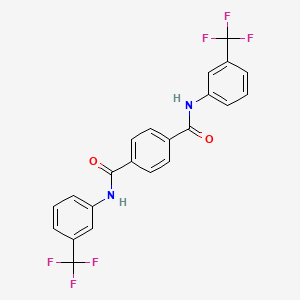 molecular formula C22H14F6N2O2 B3846274 N,N'-bis[3-(trifluoromethyl)phenyl]terephthalamide 