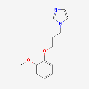 molecular formula C13H16N2O2 B3846323 1-[3-(2-methoxyphenoxy)propyl]-1H-imidazole 
